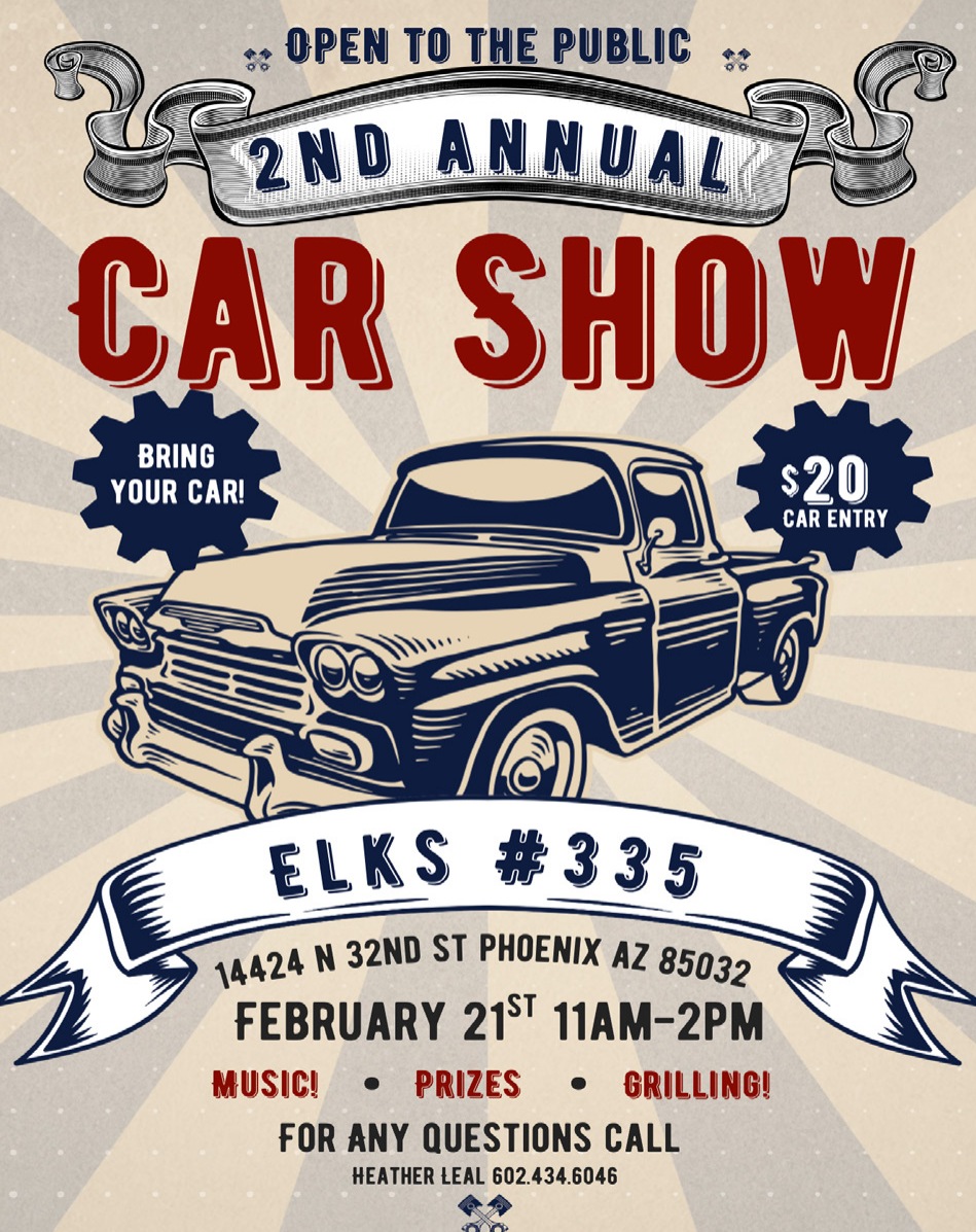 2nd Annual Car Show Phoenix Elks 335