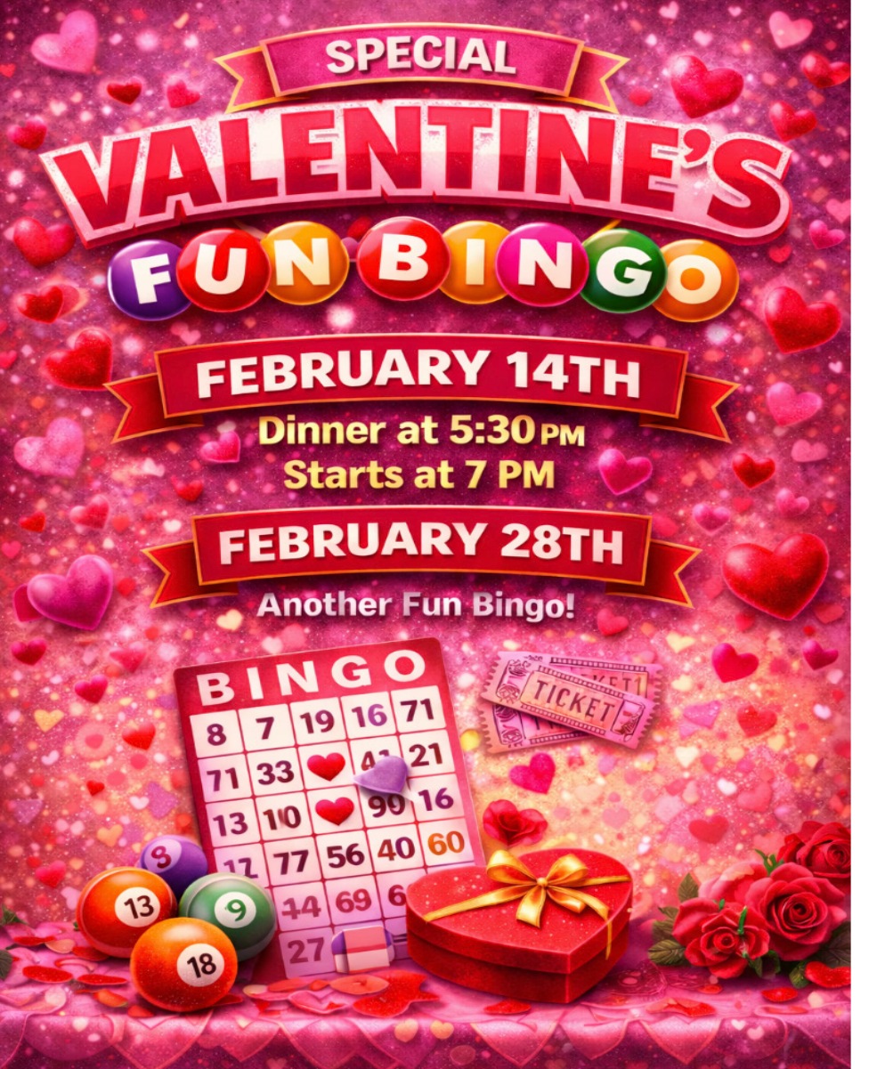 Valentine's Fun Bingo Phoenix Elks