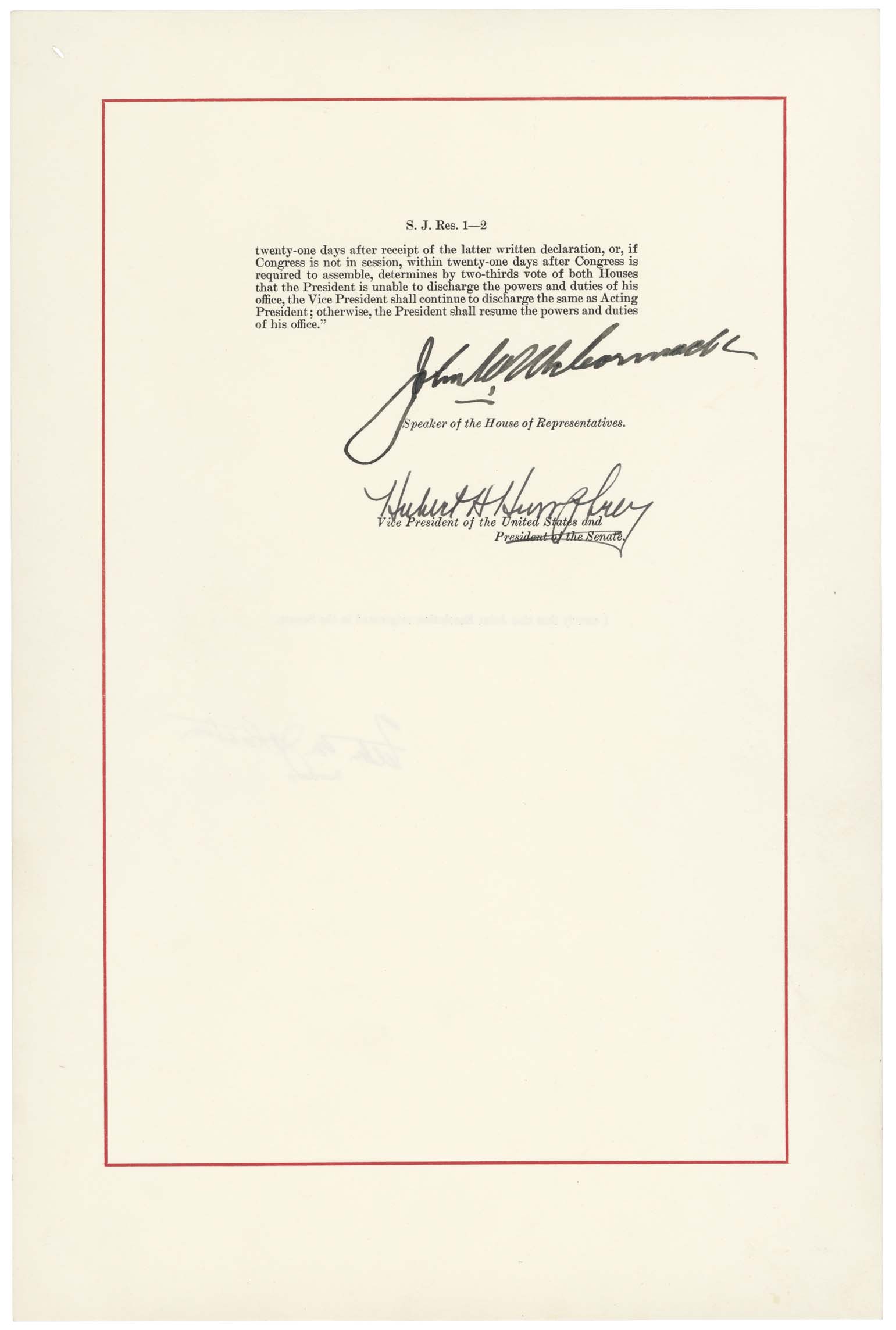 25th Amendment Page 2 of 2