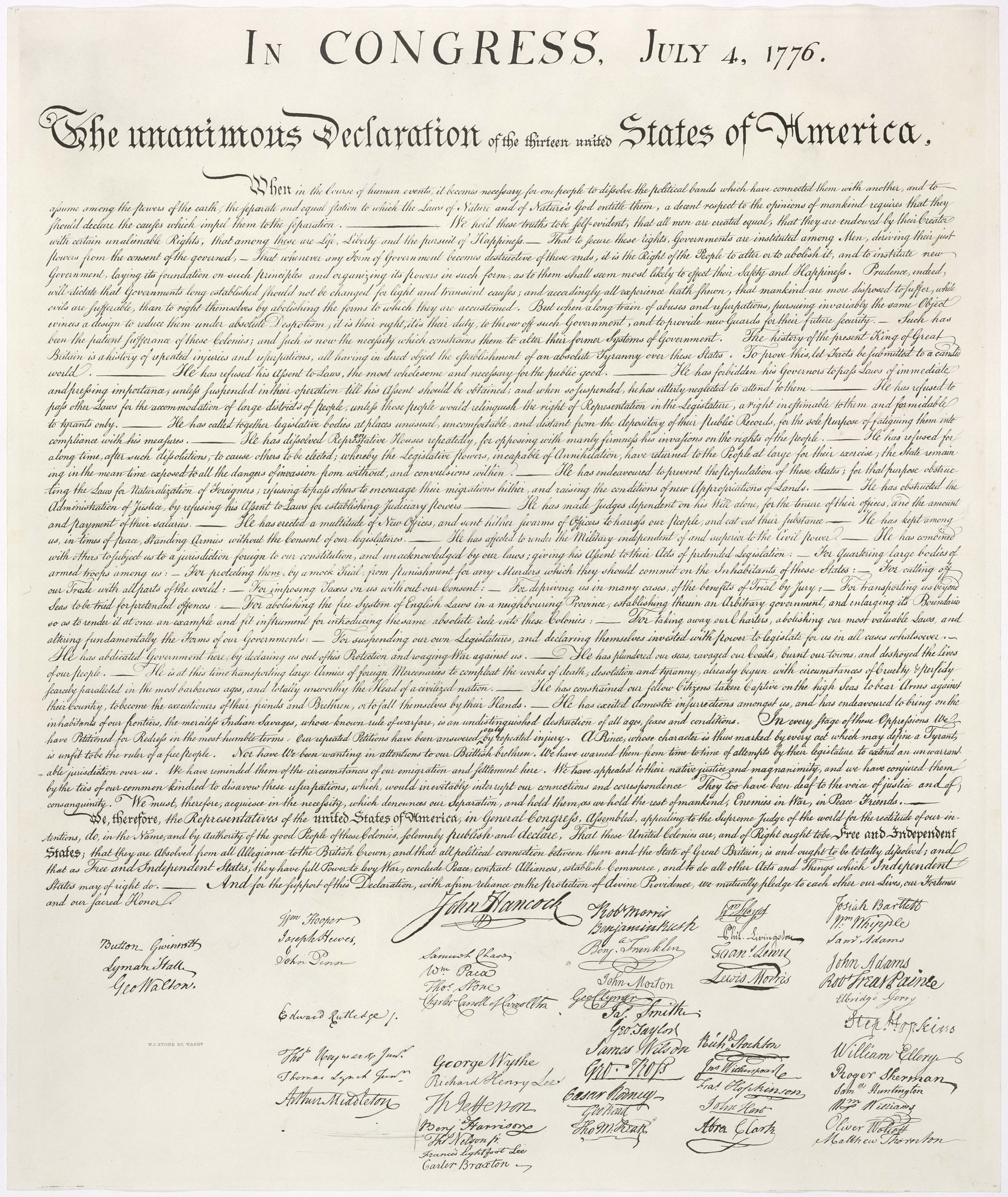 Declaration Engrav Page 1 of 1